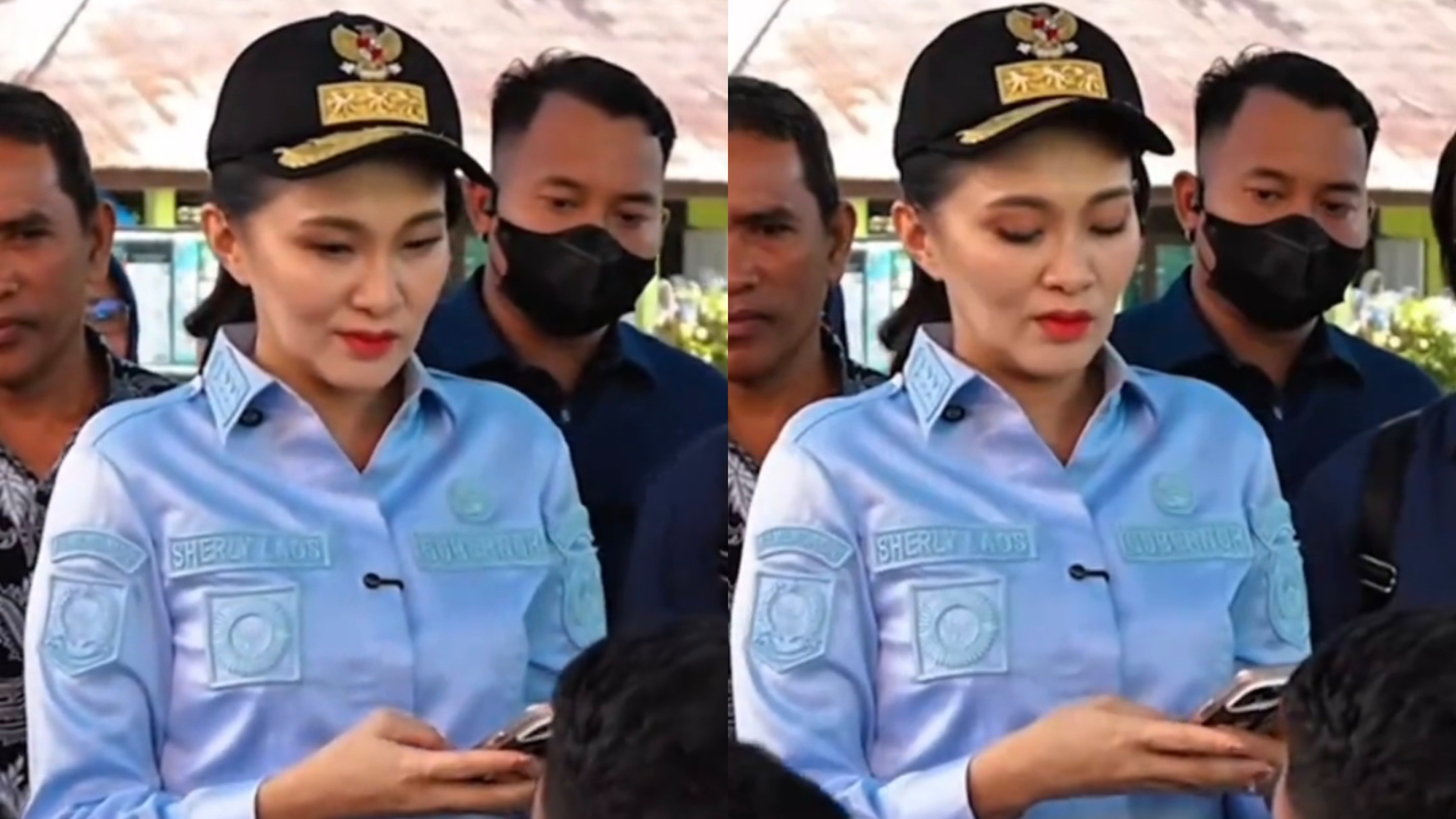 Sherly Tjoanda dengarkan curhatan murid sekolah