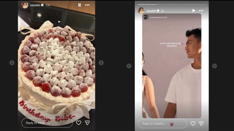 Pratama Arhan kasih kejutan ulang tahun kepada kekasihnya Inka Andestha