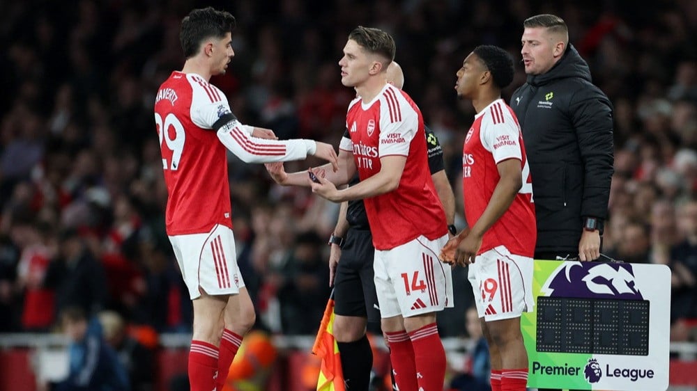 Penyerang Arsenal Kai Havertz digantikan Viktor Gyokeres