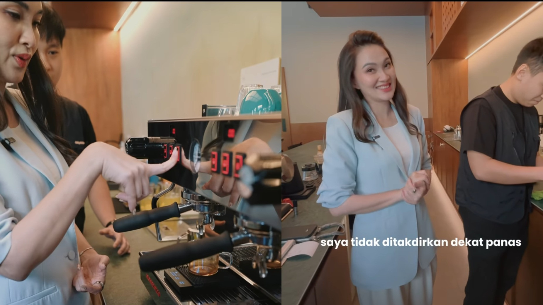 Gubernur Sherly Tjoanda Jadi  Barista  Kopi Kalo Aku Bikin Kopi, Antriannya Sampai Tugu Trikora Belum Jadi