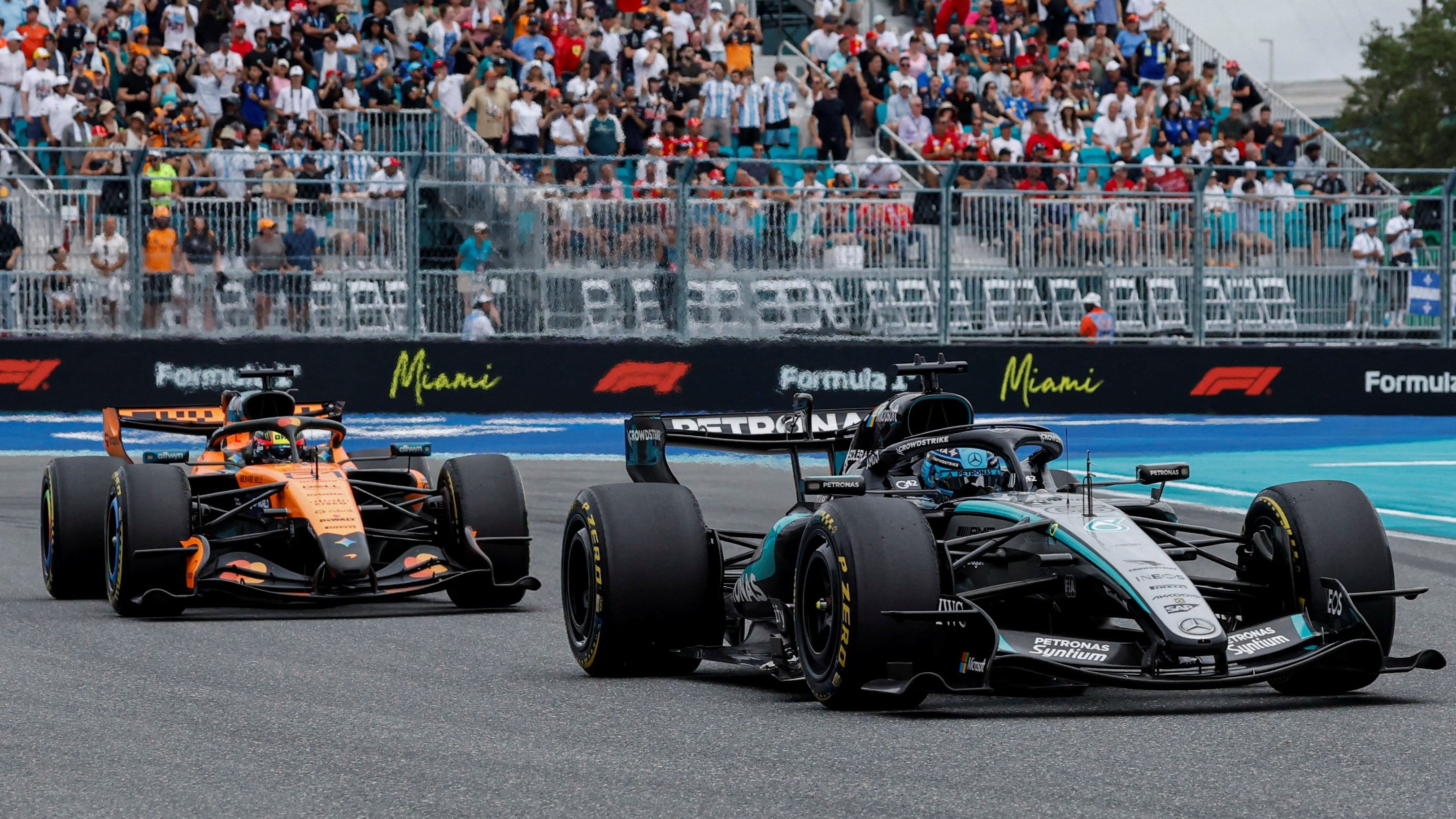 McLaren dan mercedes di F1 GP Miami 2026