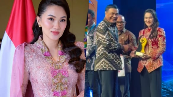 Sherly Tjoanda Gubernur Malut terima penghargaan dari Kemendagri
