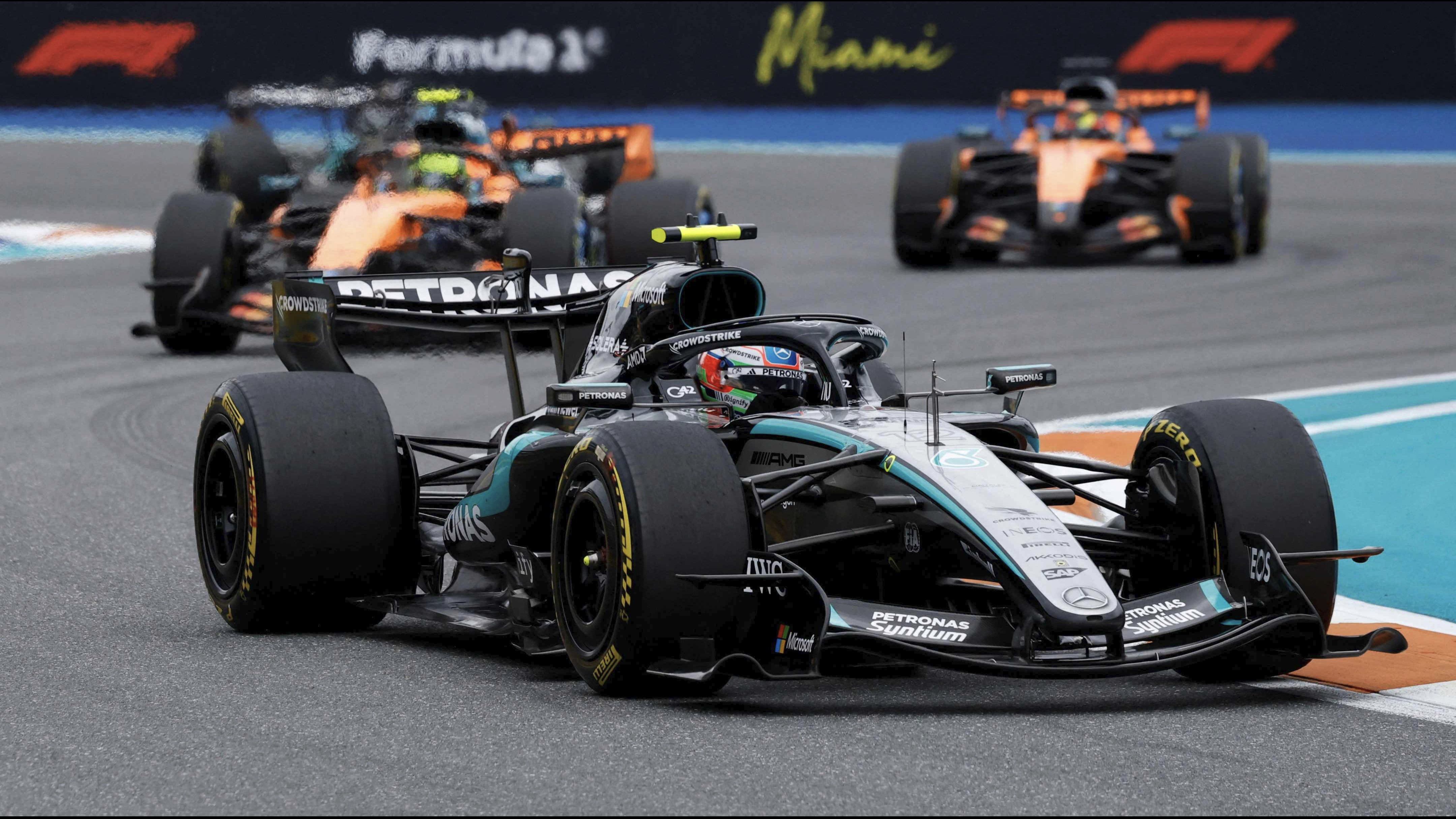 Pembalap Mercedes, Kimi Antonelli di F1 GP Miami 2026