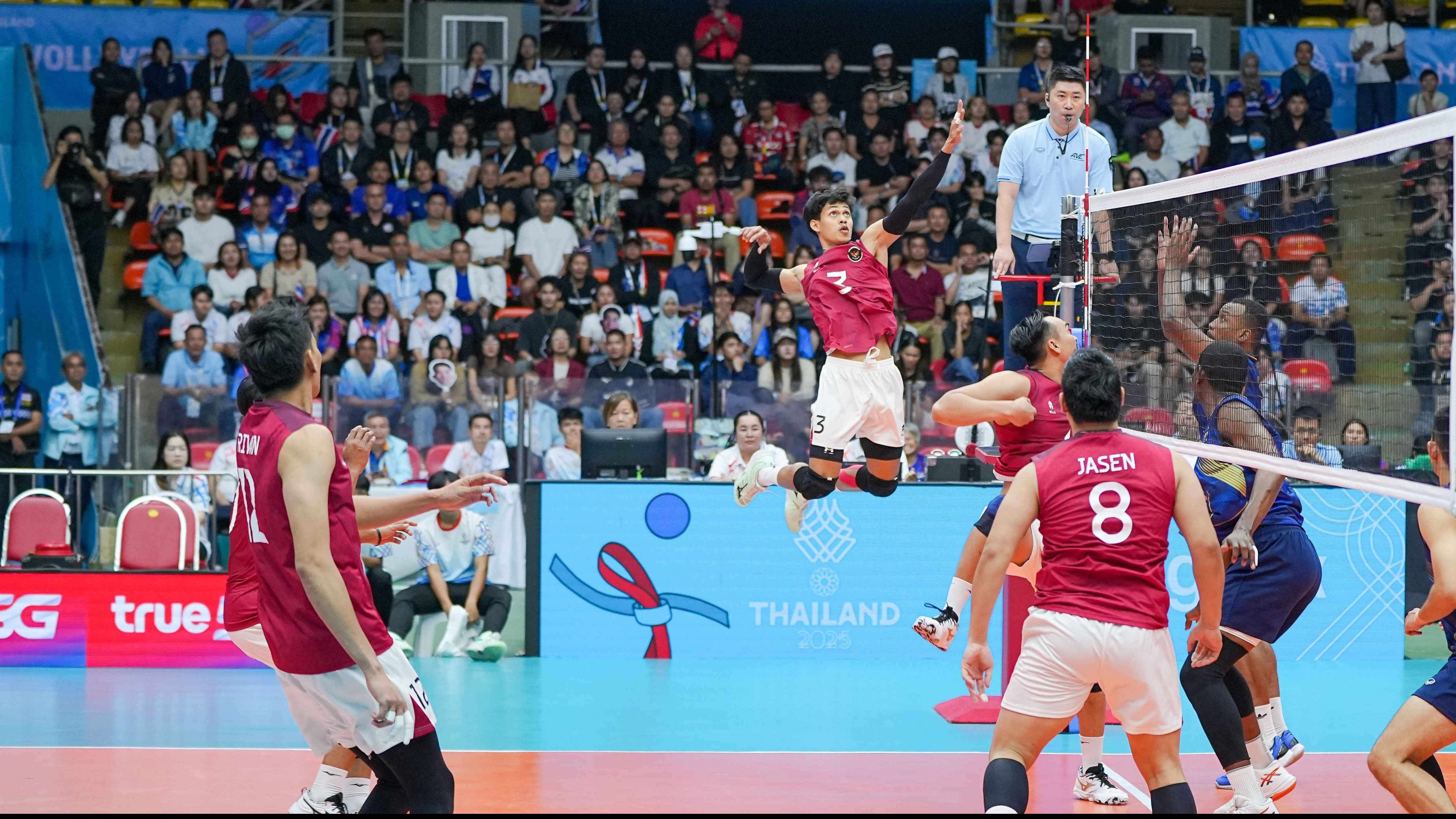 Timnas Voli Indonesia vs Thailand di SEA Games 2025