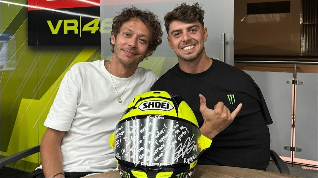 Valentino Rossi dan Fabio Di Giananntonio