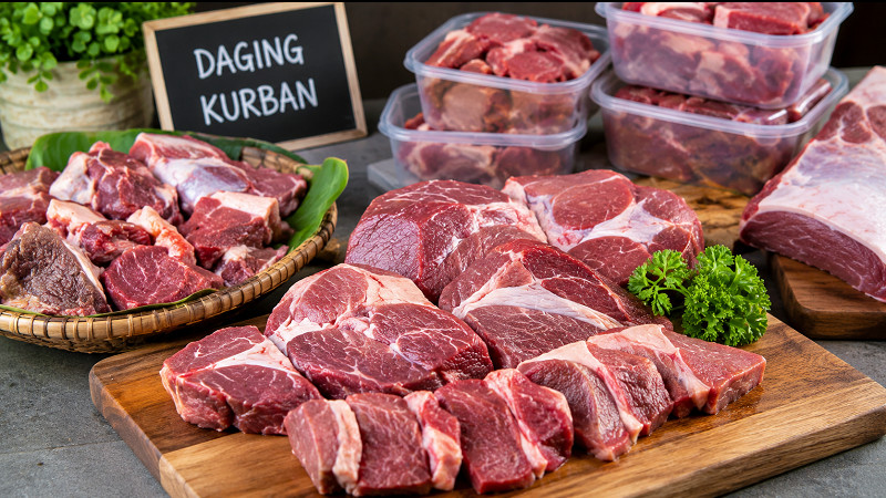 Ilustrasi daging kurban
