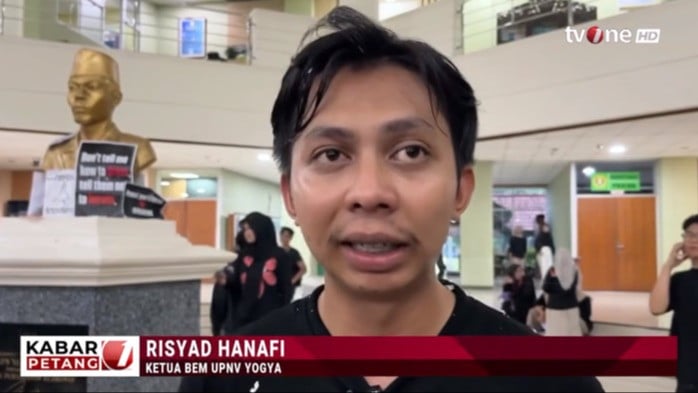 Ketua BEM UPN Veteran Yogyakarta, Muhammad Risyad Hanafi