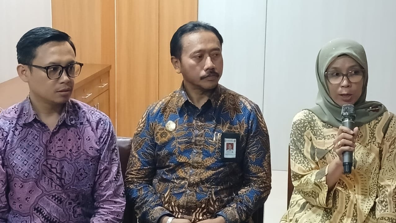 Kampus UPN Veteran Yogyakarta saat konferensi pers, Jumat (22/5/2026).
