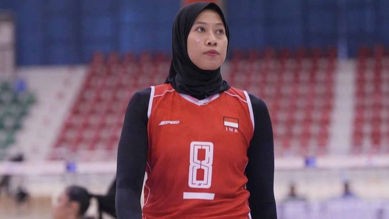 Megawati Hangestri saat membela Timnas Voli Putri Indonesia