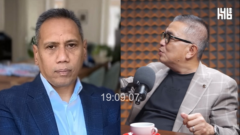Presiden Como 1907 Mirwan Suwarso saat diinterview Helmy Yahya