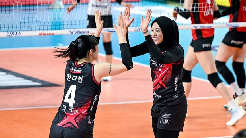 Megawati Hangestri saat masih berseragam Red Sparks