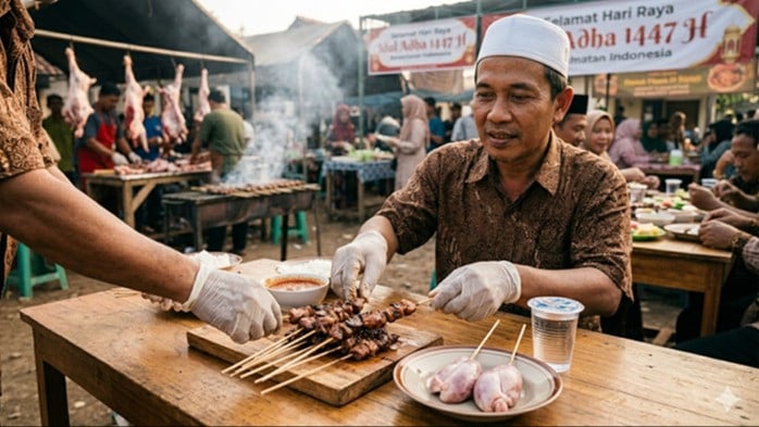 Ilustrasi Pria mengonsumsi torpedo kambing