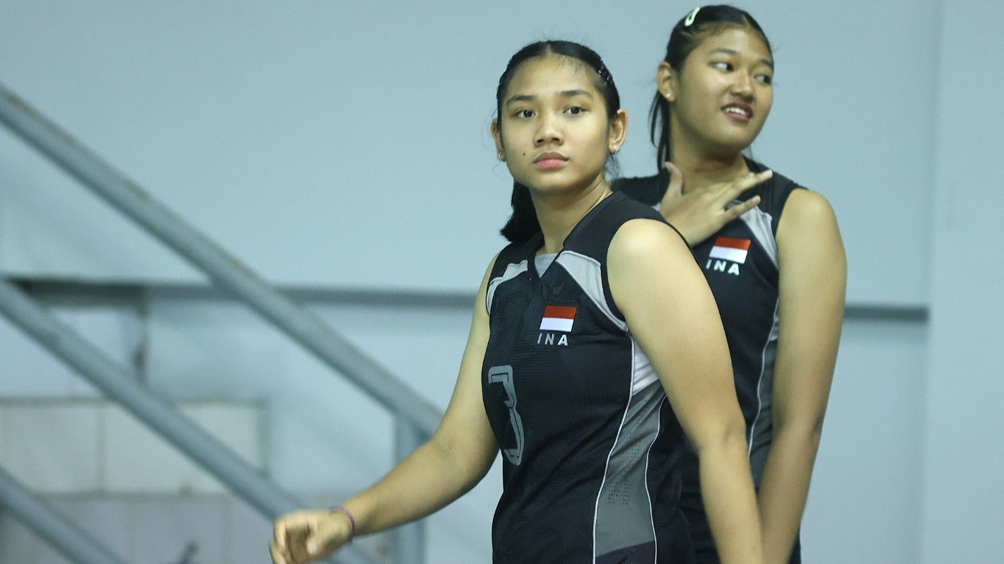 Khanza Putri Yansi Ganshtri (kanan) dan Tina Syifa Sabila Salim.