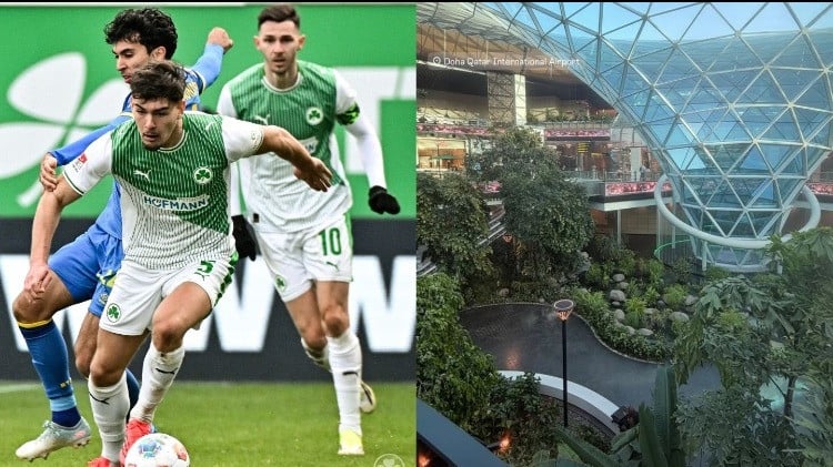 Bek Jerman yang dikaitkan dengan Timnas Indonesia Reno Munz kedapatan transit di Qatar