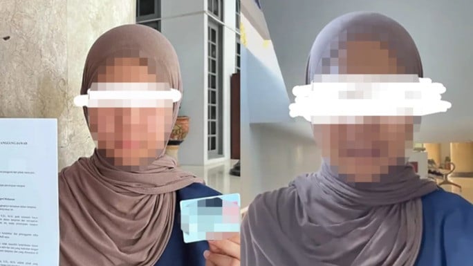 Prihantini memberikan video klarifikasi