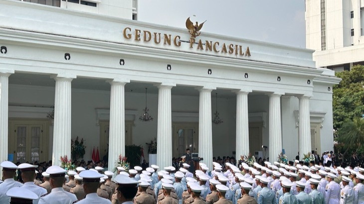 Suasana Upacara Peringatan Hari Lahir Pancasila, Senin (1/6/2026)