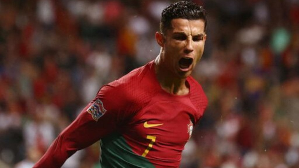 Penyerang Portugal Cristiano Ronaldo.
