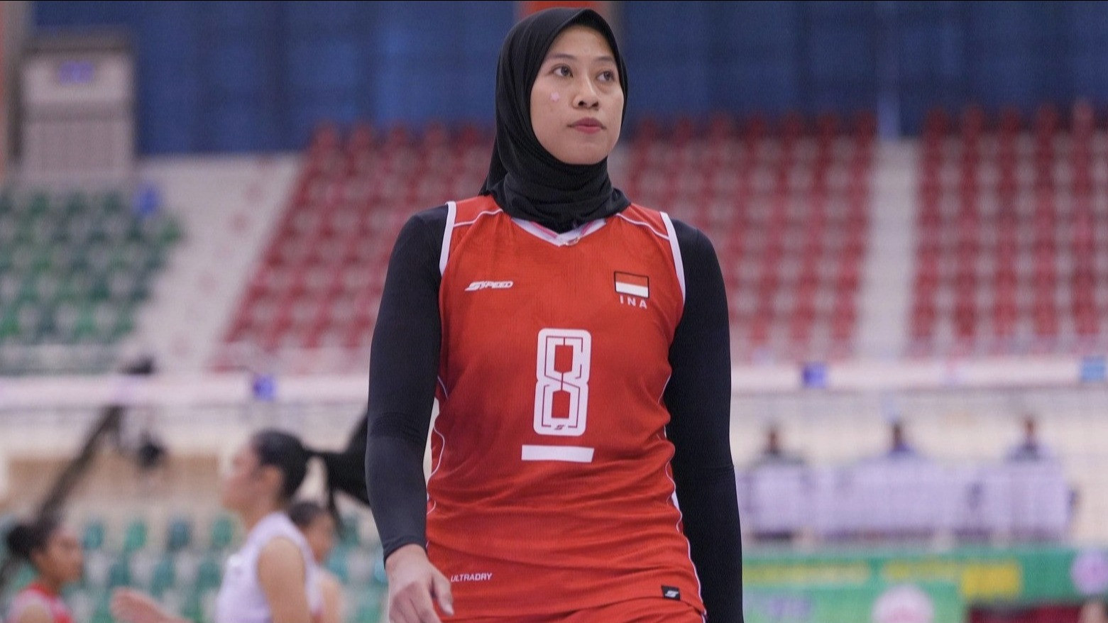 Megawati Hangestri saat membela Timnas Voli Putri Indonesia