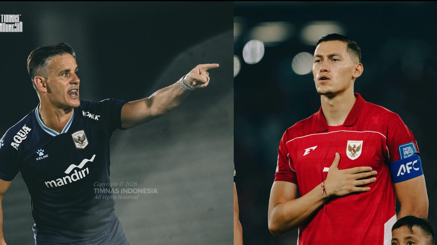 Pelatih Timnas Indonesia, John Herdman dan Jay Idzes