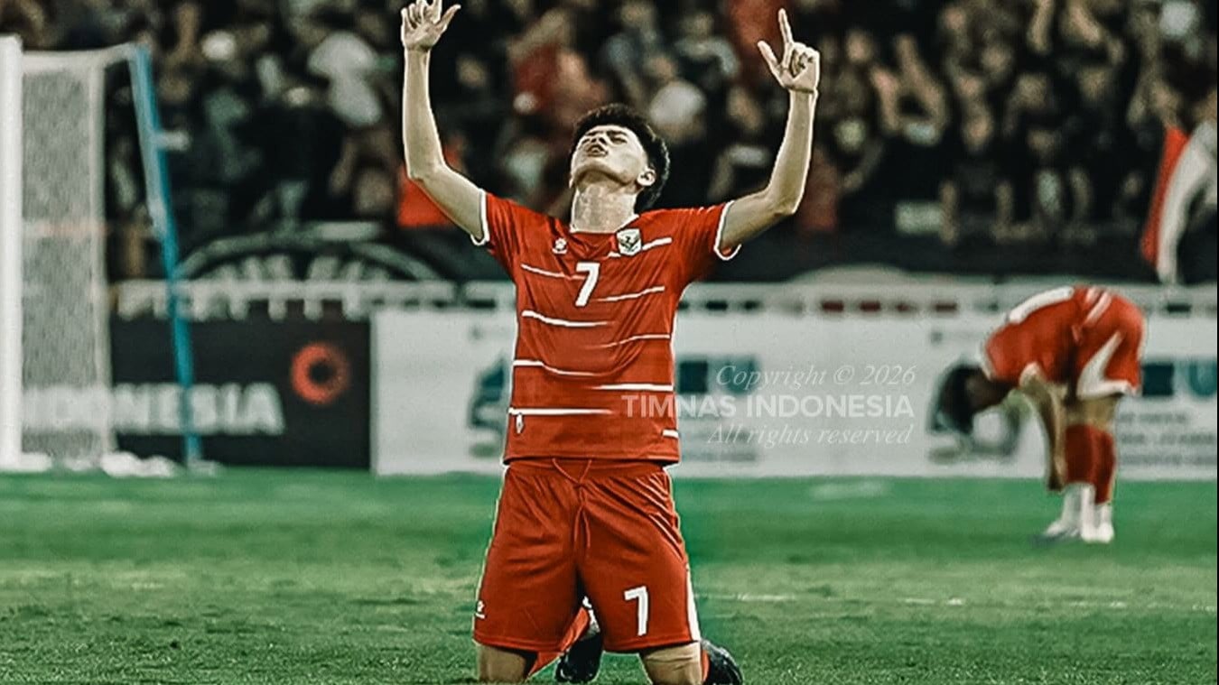 Reno Salampessy mencetak gol untuk Timnas Indonesia U-19