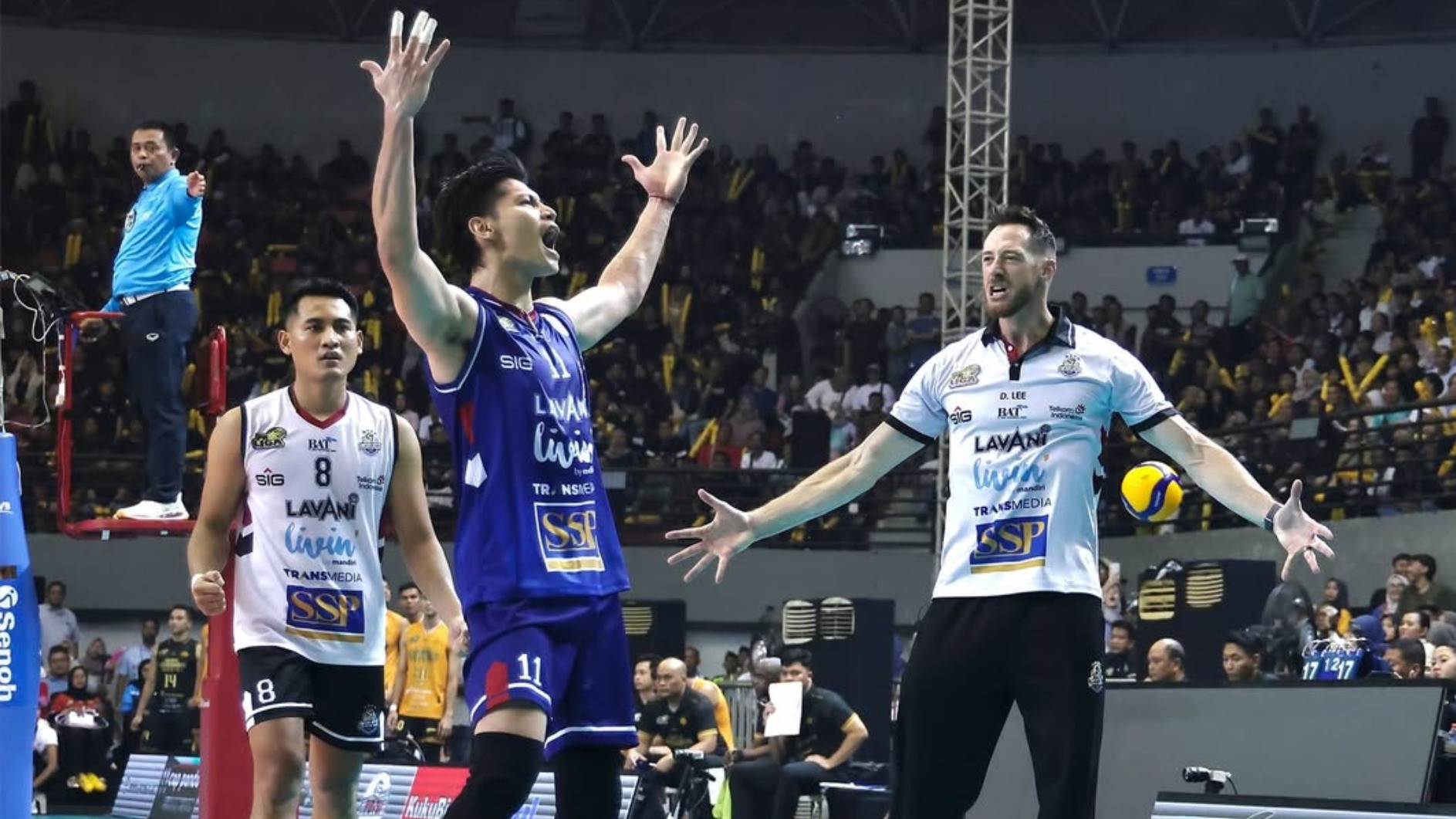 Pemain LavAni, Dimas Saputra, di Grand Final Proliga 2026