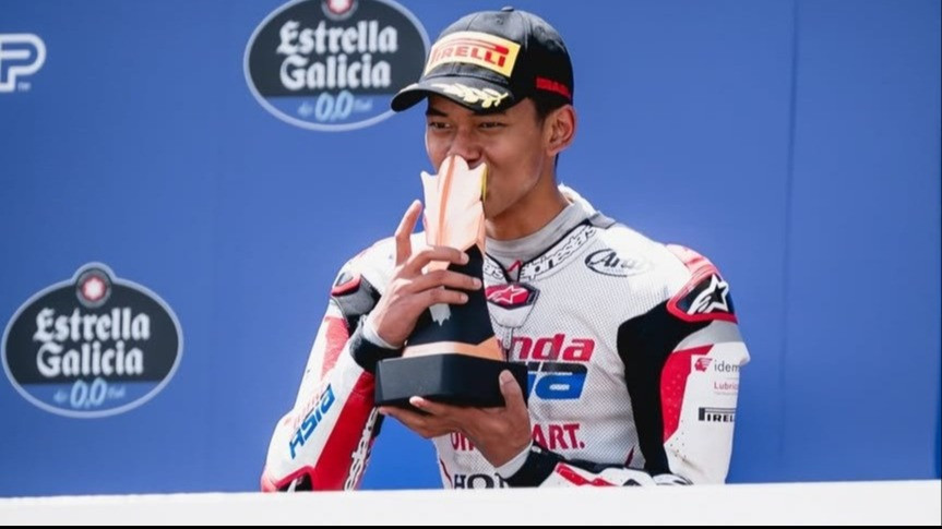 Veda Ega Pratama Naik Podium Moto3 Brasil