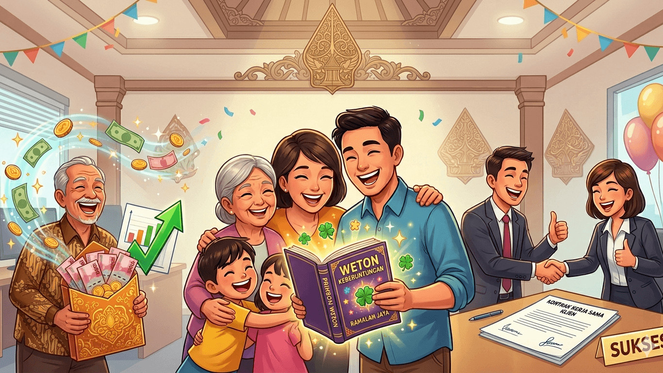 Ilustrasi ramalan weton mendapat keberuntungan