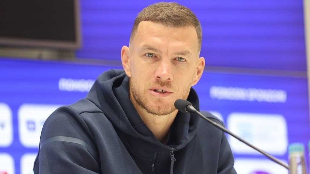 Potret Edin Dzeko, kapten Timnas Bosnia-Herzegovina
