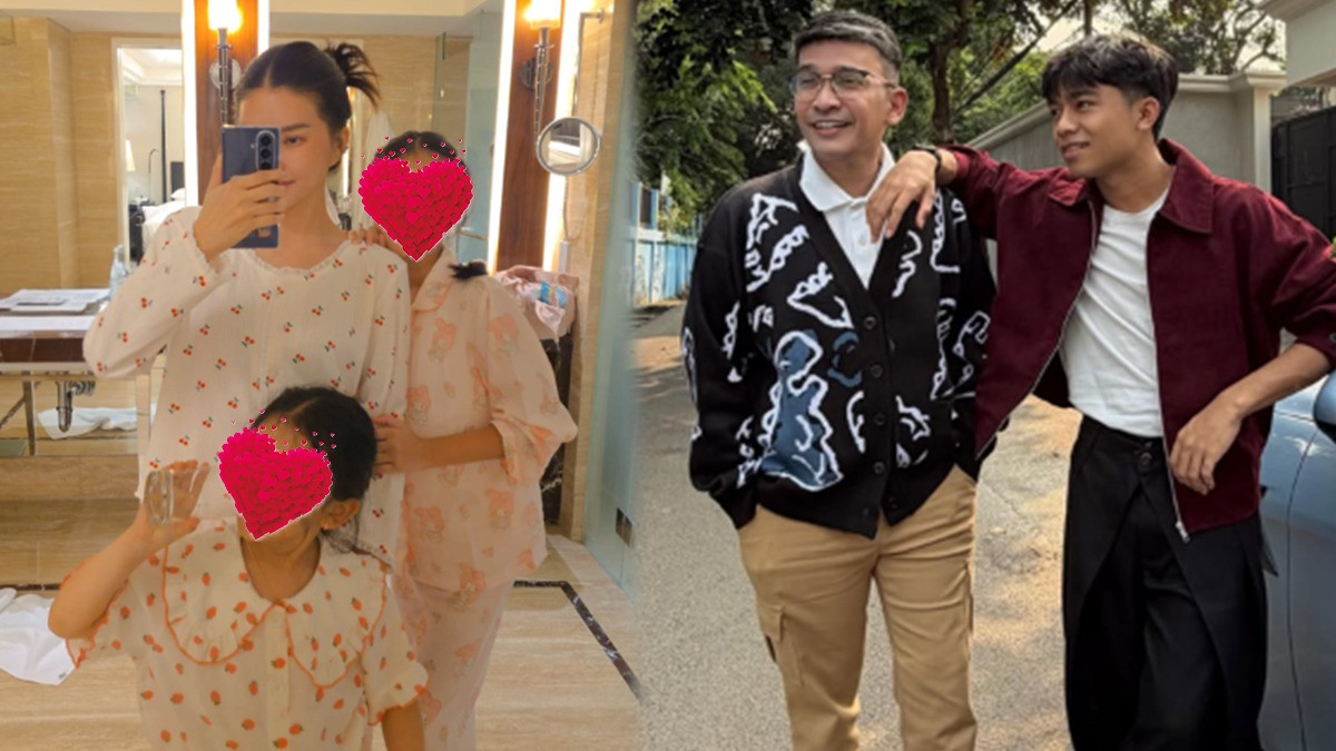 Kolase Foto Sarwendah dan Ruben Onsu