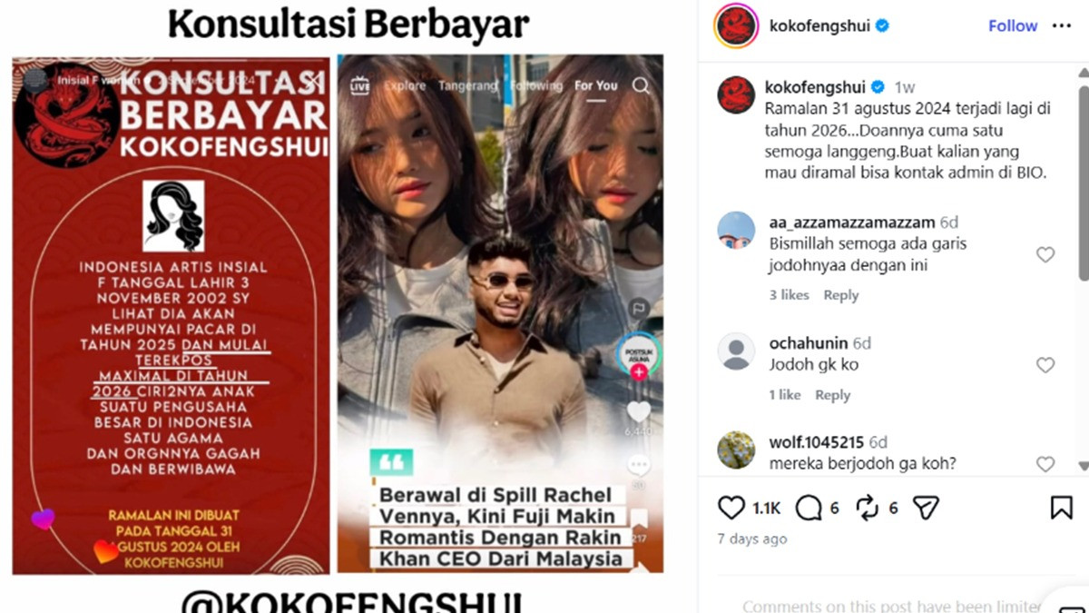 Boleh Percaya atau Tidak, Hubungan Fuji dengan CEO Asal Malaysia Rakin Khan Sudah Diprediksi dari 2024
            - galeri foto