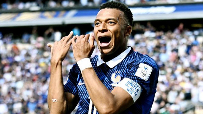 Kylian Mbappe selebrasi di Piala Dunia 2026.