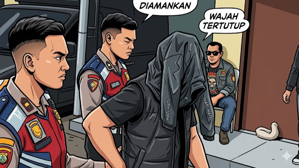 Ilustrasi Penangkapan Terduga Pelaku Kasus Pelecehan pada Santri