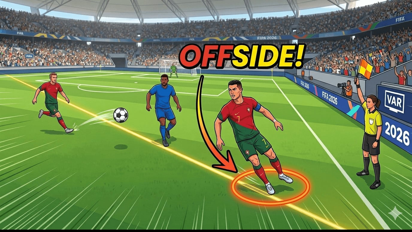 Ilustrasi offside