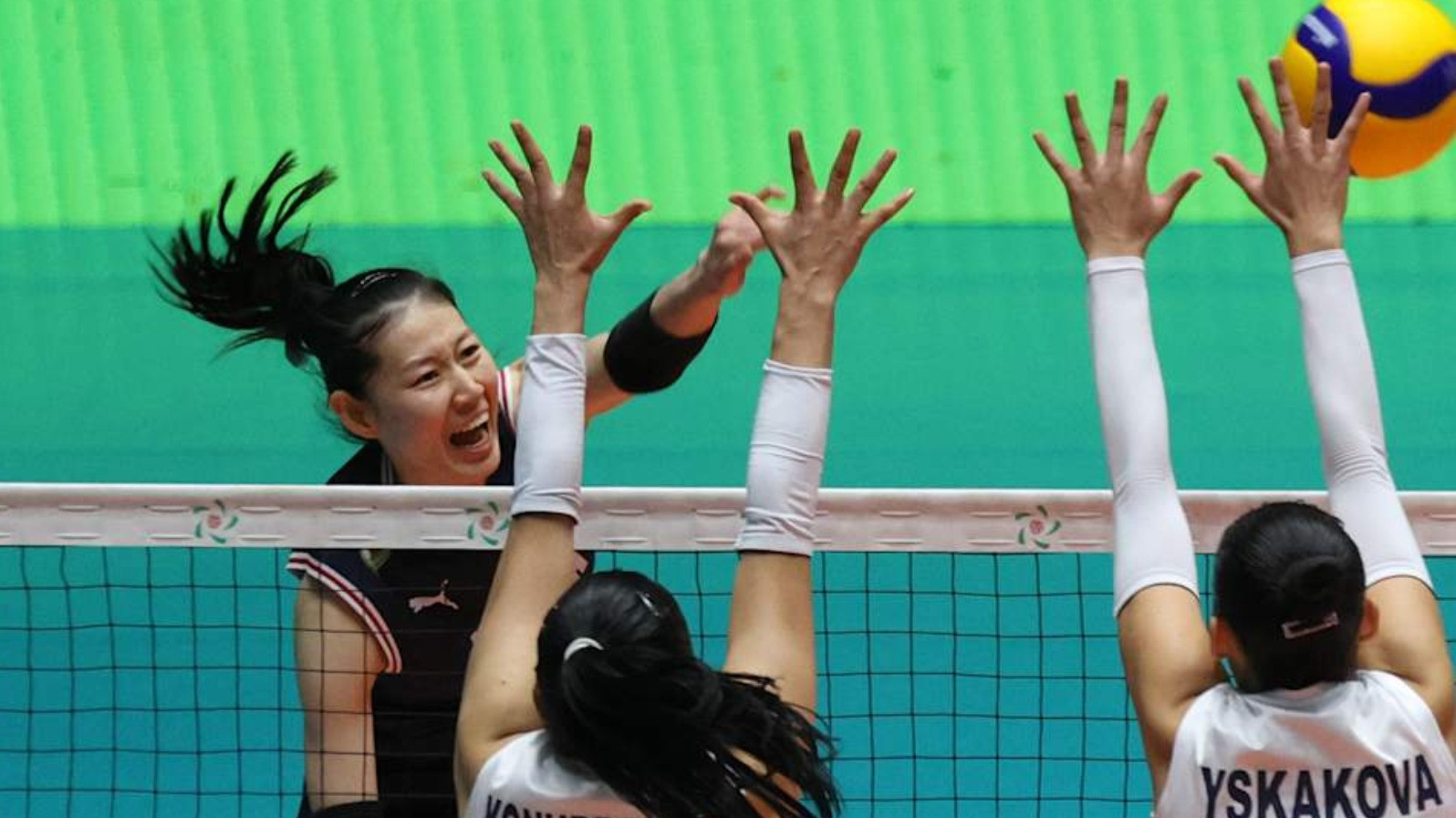 Pemain Hyundai Hillstate, Na Hyuun-soo, saat memperkuat Timnas Voli Putri Korea Selatan di AVC Women s Cup 2026