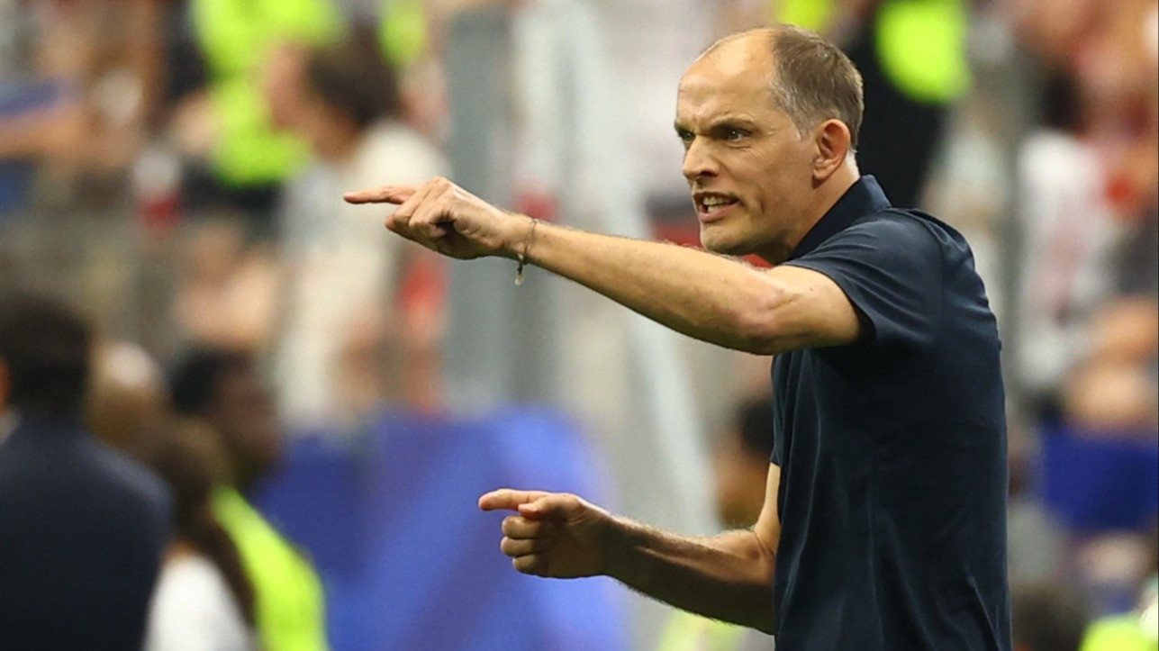 Pelatih Timnas Inggris, Thomas Tuchel pada Pertandingan Kontra Korasia di Piala Dunia 2026
