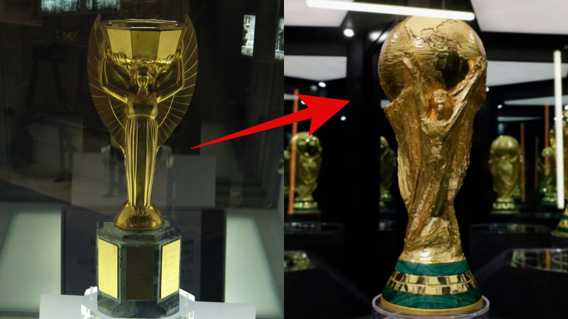 Trofi Piala Dunia dulu dan kini