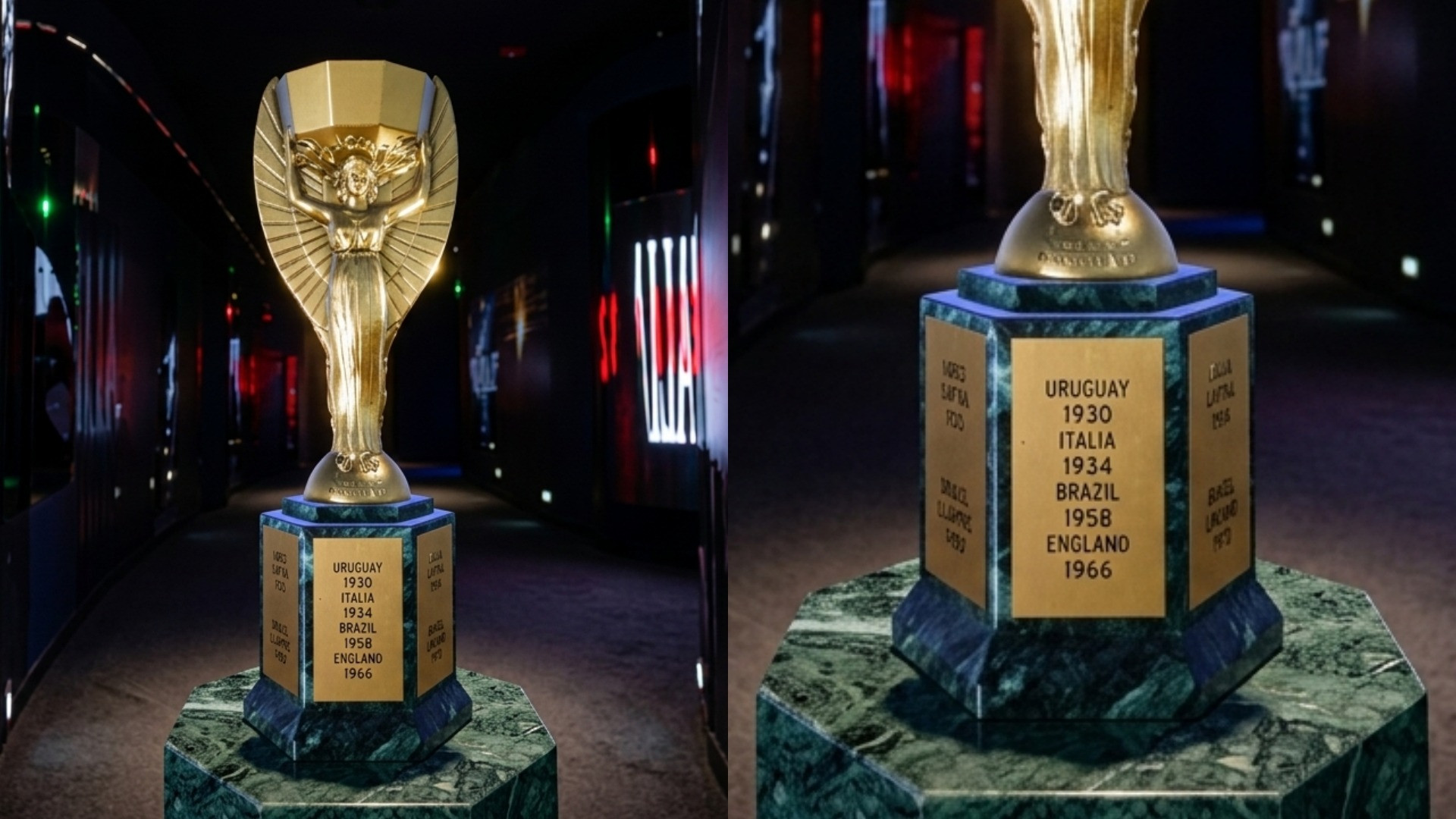 Trofi Jules Rimet yang menjadi piala pertama Piala Dunia