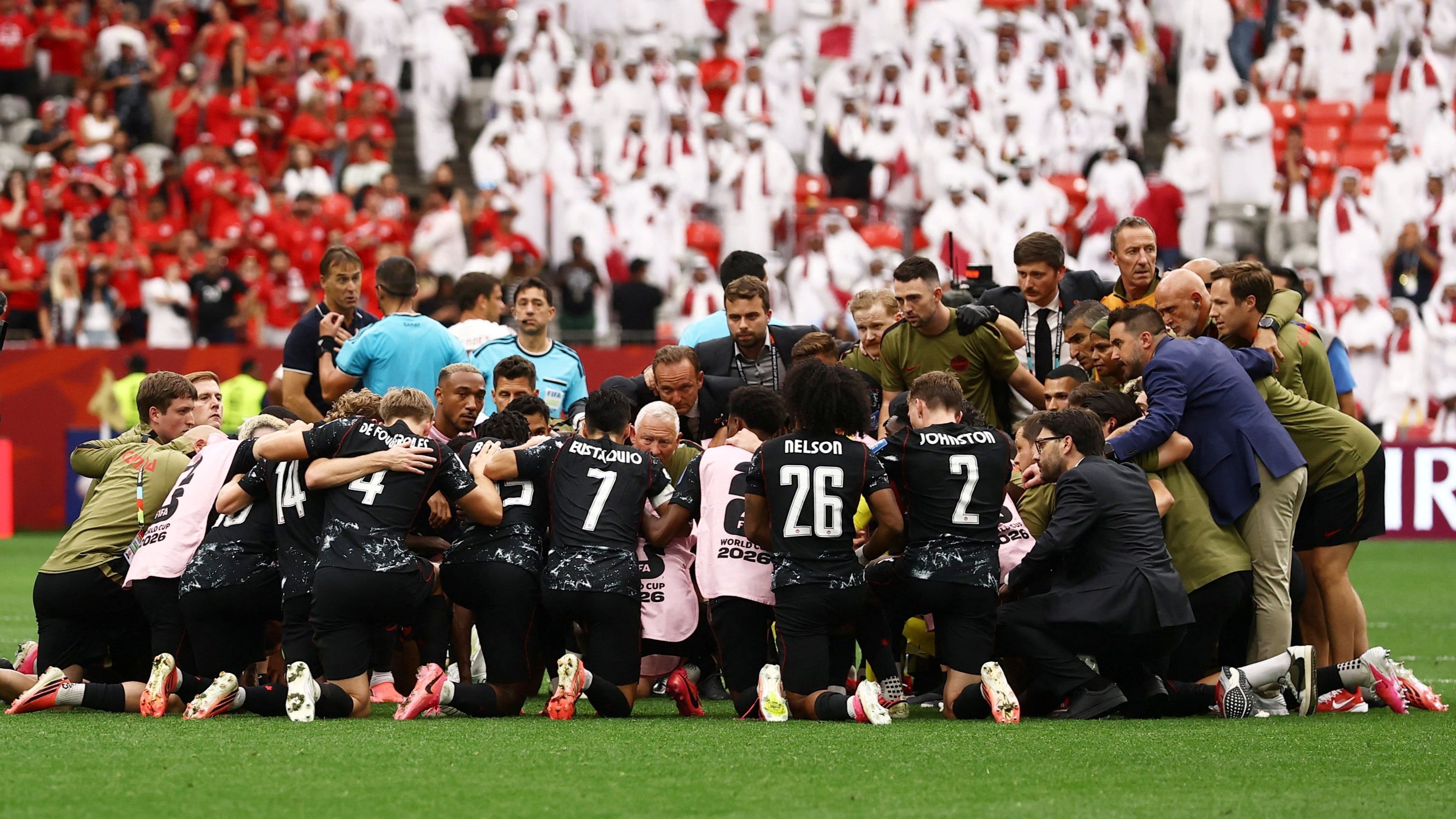 Timnas Kanada saat menghadapi Qatar di Piala Dunia 2026