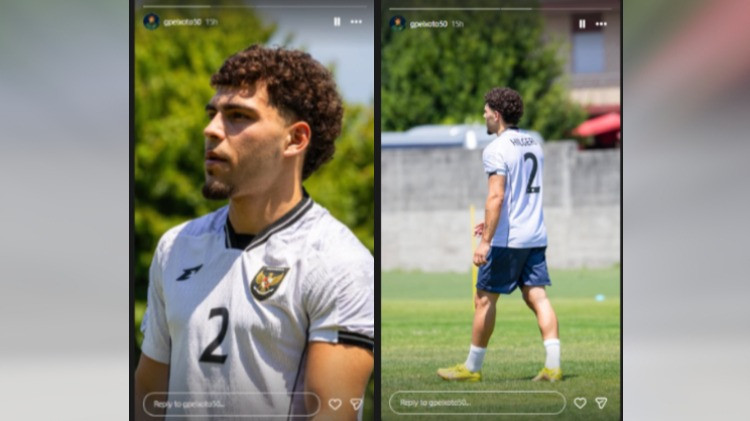 Pemain FC Twente, Guilherme Peixoto, Memakai Jersey Timnas Indonesia Milik Mees Hilgers
