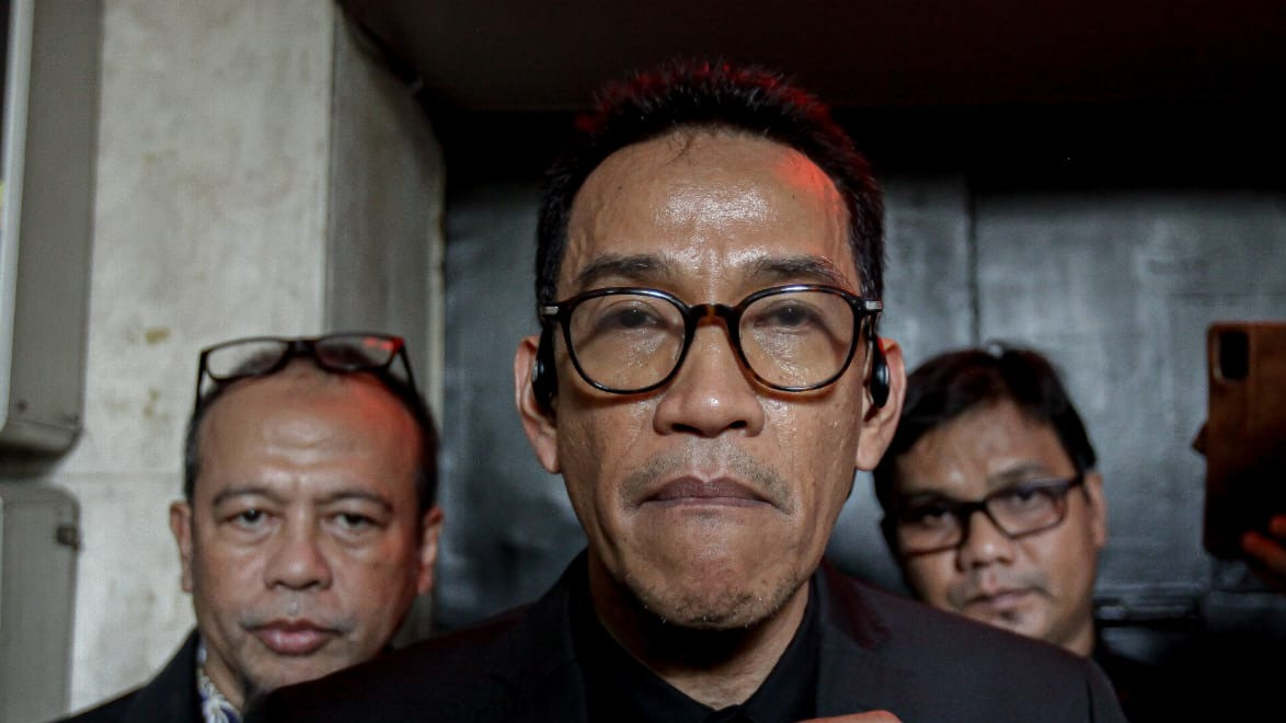 Kuasa Hukum Roy Suryo dan dokter Tifa, Refly Harun di Mapolda Metro Jaya, Jakarta pada Jumat (19/6/2026).