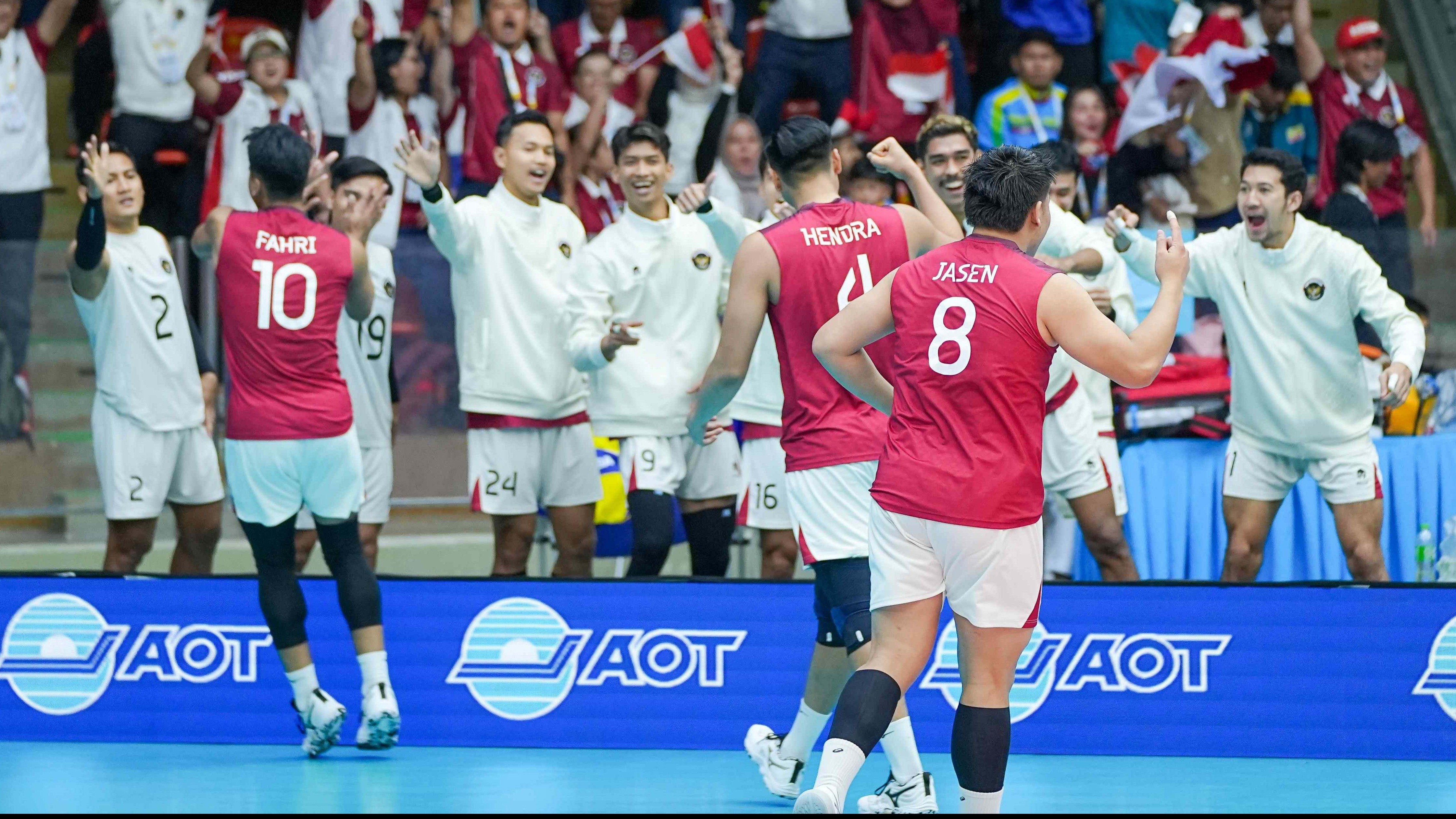 Timnas Voli Indonesia vs Thailand di SEA Games 2025
