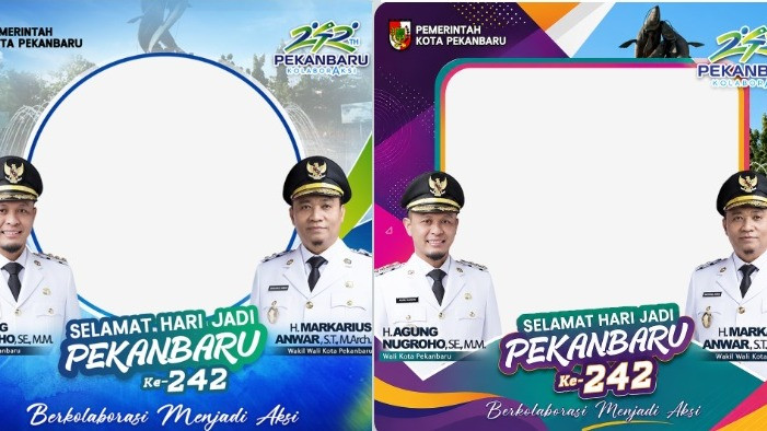 Twibbon HUT Kota Pekanbaru ke-242