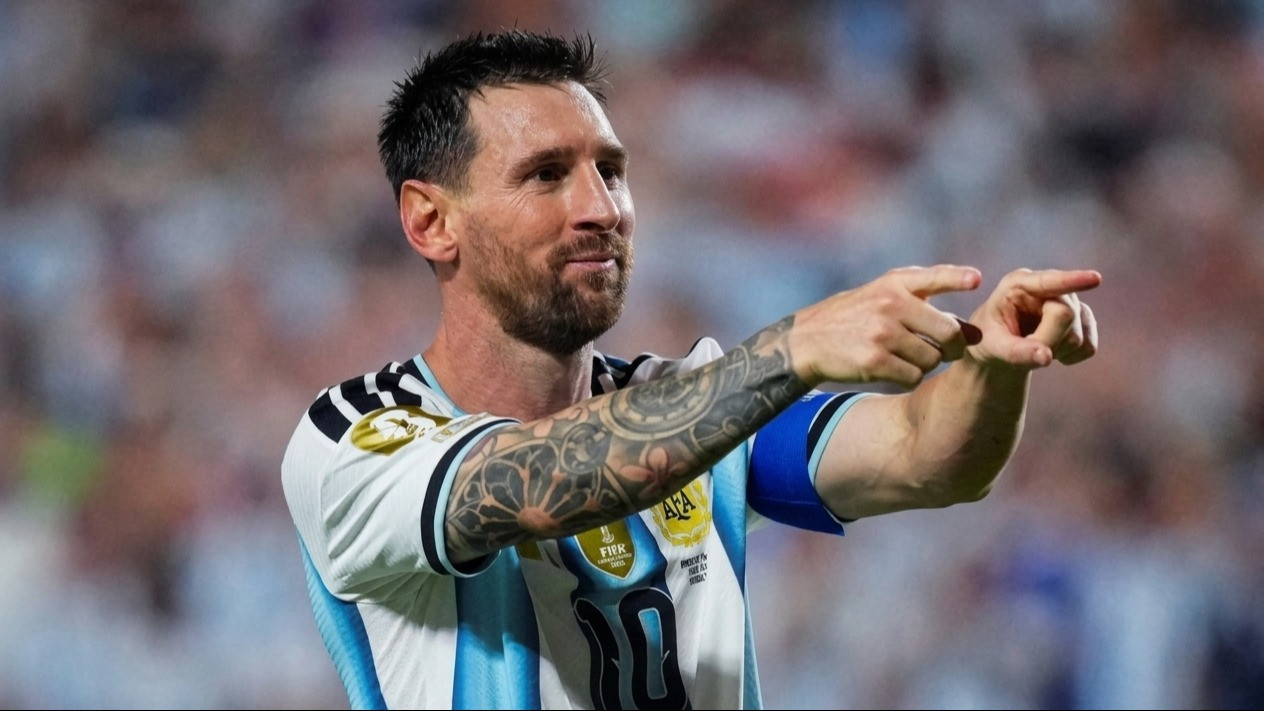 Lionel Messi dalam laga Argentina vs Aljazair di Piala Dunia 2026