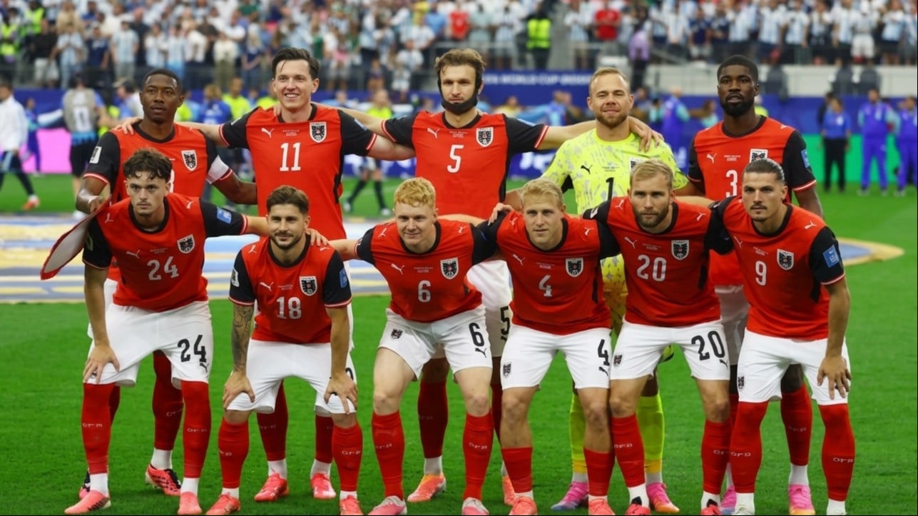 Timnas Austria dalam laga menghadapi Argentina di babak penyisihan Grup J Piala Dunia 2026.
