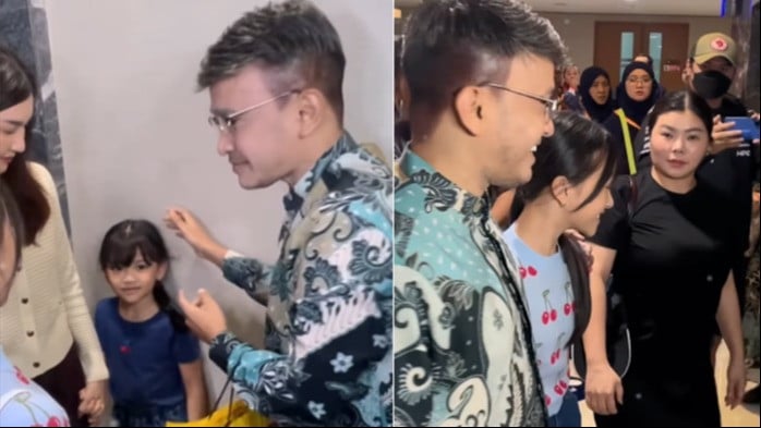 Momen Ruben Onsu bertemu dengan Sarwendah dan Wendy Lo