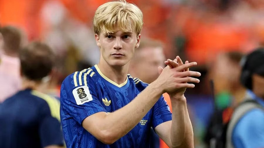 Pemain Timnas Swedia, Lucas Bergvall di Piala Dunia 2026