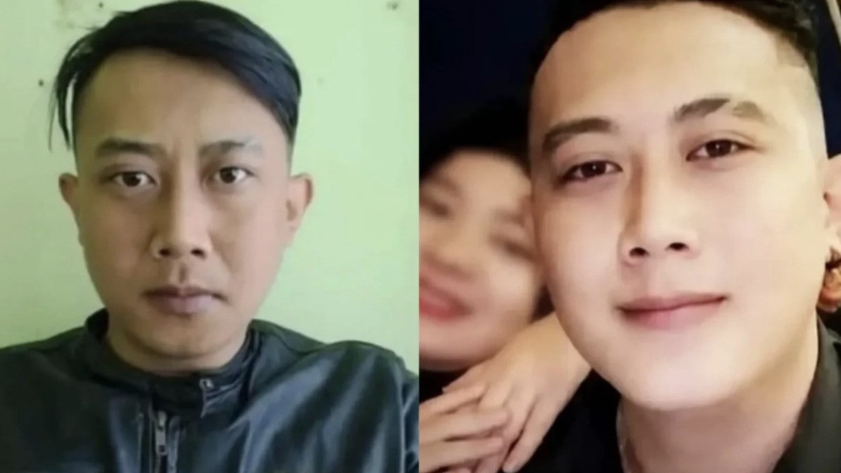 Kolase foto Taufik Hidayat terduga pelaku penyekapan YTR wanita asal Bandung.