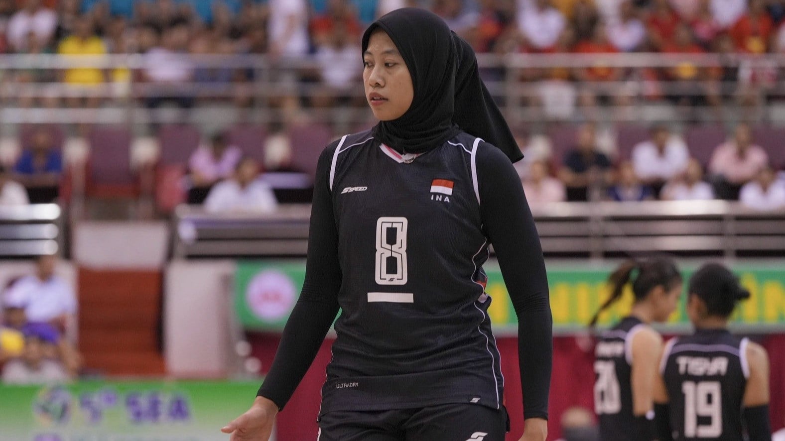 Megawati Hangestri saat membela Timnas Voli Putri Indonesia
