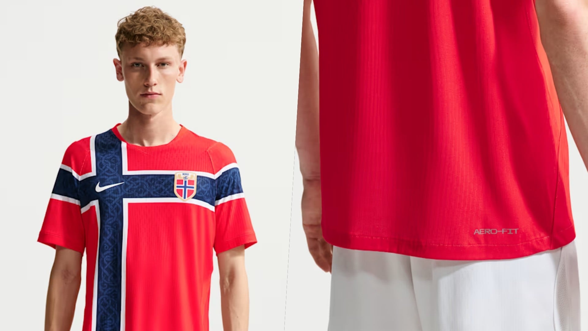 Home jersey Timnas Norwegia di Piala Dunia 2026 versi autentik
