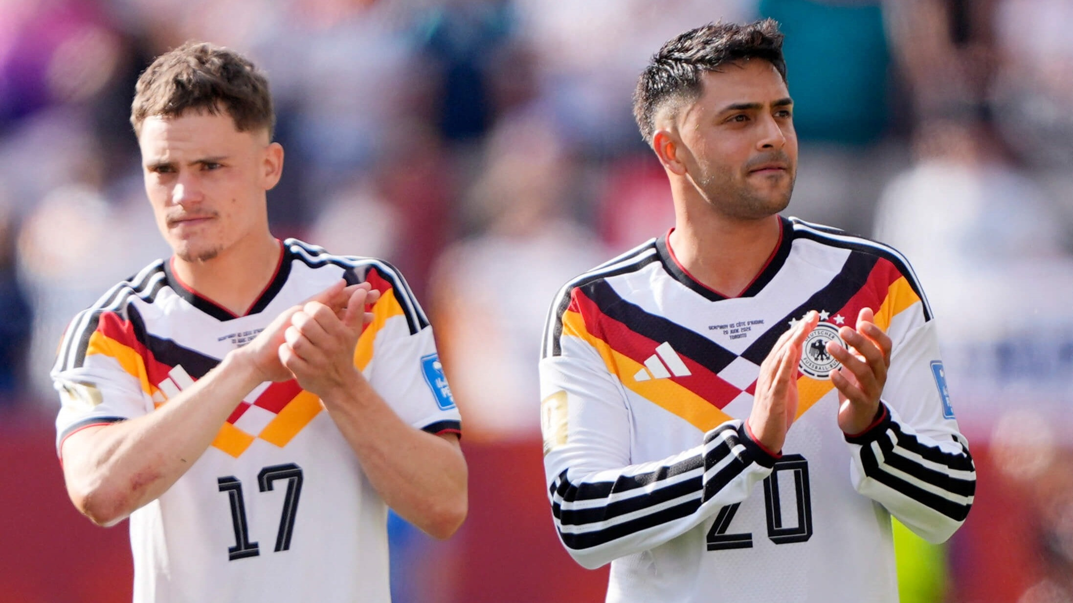 Florian Wirtz and Nadiem Amiri dalam laga Jerman vs Pantai Gading di Piala Dunia 2026